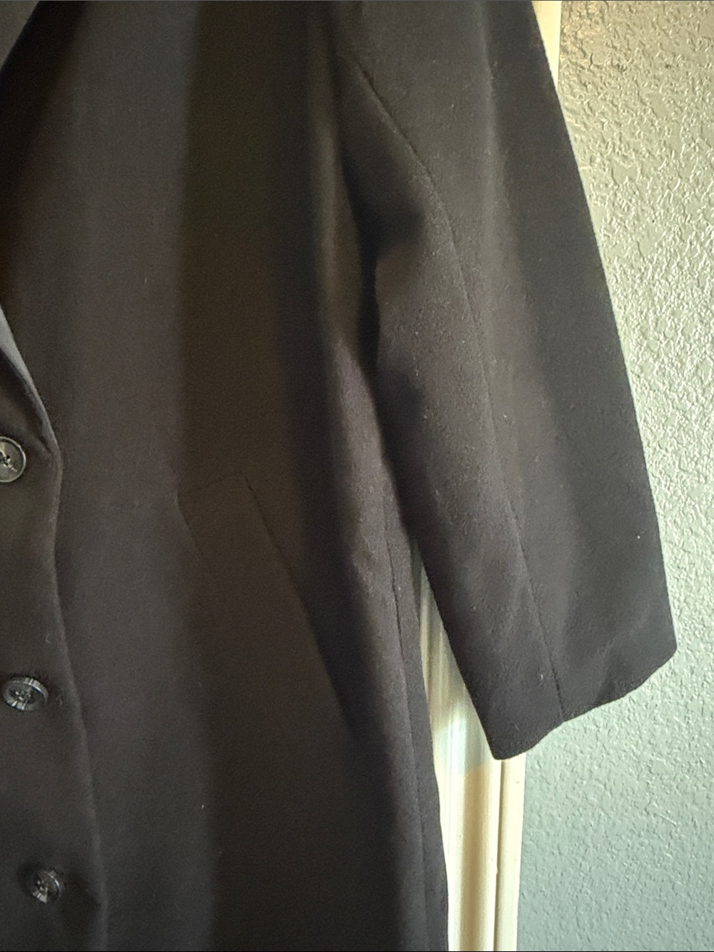 Future Collective Black Double-Breasted Long Coat - Picture 5 of 12